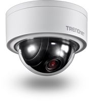 TRENDnet Indoor/Outdoor 3MP Motorized PTZ Dome Network Camera, 4x Optical Zoom, 16x Digital Zoom, Autofocus, IP66 Housing, Free iOS and Android mobile apps, ONVIF Profile S, TV-IP420P