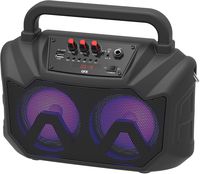 QFX Portable Bluetooth Party Speaker with Two 5" Speakers and RGB Lighting (BT-2001)