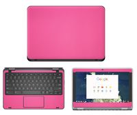 Decalrus - Protective Decal for Dell ChromeBook 11-3180 (11.6" Screen) Laptop Rose Carbon Fiber Skin Skins Decal for case Cover wrap CFdellChrmbk11_3180Rose