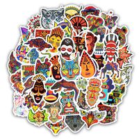 50pcs Tribal Totem Vinyl Skateboard Guitar Travel Case Sticker Door Laptop Luggage Car Bike Bicycle Stickers