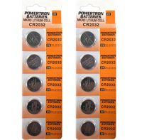 USARemote Battery CR2032 3V for Car Remote Key Fob Keyless Entry (Pack of 10)