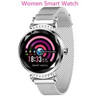 Fashion Smart Watch for Women, Female Blood Pressure Monitor Heart Rate Fitness Tracker Health Bracelet Compatible for iPhone Samsung Android iOS Phone, Best Women smartwatch, Gift for her