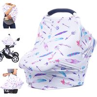 Car Seat Covers for Babies - Nursing Cover Carseat Canopy, Multi-use Breastfeeding Covers, Girls and Boys Baby Shower Gifts
