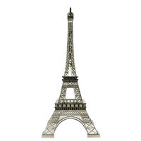 allgala 24" Eiffel Tower Statue Decor Alloy Metal, Silver