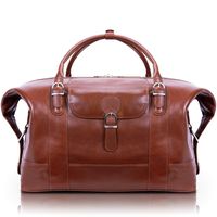 Siamod, Manarola, Amore, Oil Pull-Up Aniline, Leather Duffel Bag, Cognac (25084)