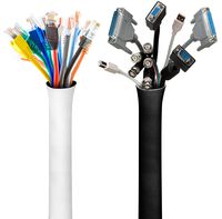 VViViD Reversible Neoprene Hook n' Loop 2 Inch x 11ft Cable Management Sleeve Roll