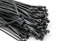 500-Pack Heavy Duty 4 Inches (18lbs) Zip Cable Tie Down Strap Wire Uv Black Nylon Wrap