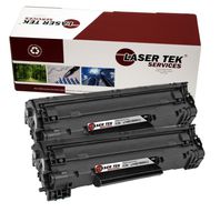 Laser Tek Services Compatible Toner Cartridge Replacement for Canon 126 3483B001 (Black, 2-Pack)