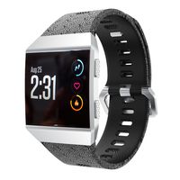 MoreToys Silicone Sports Replacement Accessories Watch Bands Wristband Bracelet Strap for Fitbit Ionic Smartwatch (K)