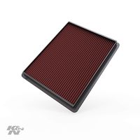 K&N Engine Air Filter: High Performance, Premium, Washable, Replacement Filter: 1999-2019 Chevy/GMC Truck and SUV V6/V8 (Silverado, Suburban, Tahoe, Sierra, Yukon, Avalanche), 33-2129
