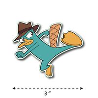 (TK-177) Phineas and Ferb | Perry - Waterproof Vinyl Sticker for Laptops Tablets Cars Motocycles Bicycle Skateboard Luggage Or Any Flat Surface (3")