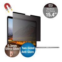 KAEMPFER Easy On/Off Magnetic Ultra-Thin Reversible Using Anti-Blue Light Anti-Glare Privacy Screen Protectors Filter for Apple MacBook Pro 15-inch Mid 2016-current