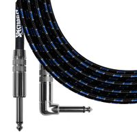 Spectraflex Original Series Right Angle Instrument Cable, 10 Foot, Blue