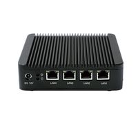 Kingdel 4LAN Mini PC, Windows 7 HTPC with Intel J1900 Quad Core CPU, 8GB RAM, 256GB SSD, VGA, Wi-Fi, Fanless