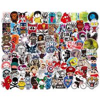 8 Series Stickers 100 pcs/Pack Stickers Variety Vinyl Car Sticker Motorcycle Bicycle Luggage Decal Graffiti Patches Skateboard Stickers for Laptop Stickers for Kid and Adult
