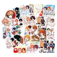 50Pcs Cartoon Anime The Promised Neverland Waterproof Stickers for Laptop Stickers Motorcycle Bicycle Skateboard Luggage Decal Graffiti Patches Stickers