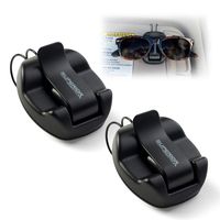 Superior Essentials Sunglasses Holder for Sun Visor/Air Vent - Conveniently Holds Sunglasses - Easy One Handed Operation (Set of 2)