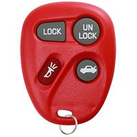 KeylessOption Keyless Entry Remote Control Car Key Fob Replacement for 25678792-Red