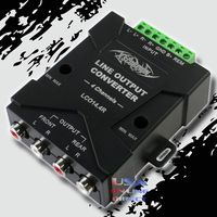 Pro Universal 4 Channel Speaker to RCA Line Output Signal Converter Hi and Low USA