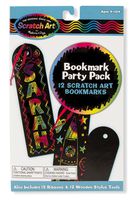 Melissa & Doug Scratch Art Bookmark Party Pack Activity Kit - The Original (12 Bookmarks, Great Gift for Girls and Boys - Best for 4, 5, 6 Year Olds and Up)