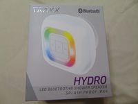 Traxx Hydro LED Bluetooth Shower Speaker with A Pandora 90 Day Premium Trial Membership (Pink)
