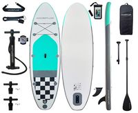 Aqua Plus 10ft6inx33inx6in Inflatable SUP for All Skill Levels Stand Up Paddle Board Boat, Adjustable Paddle,Double Action Pump,ISUP Travel Backpack, Leash, Shoulder Strap, TPU Waterproof Bag