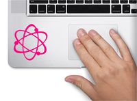 Atom Molecule Symbol Decal Funny Laptop Skin Macbook Trackpad Keypad Sticker Window
