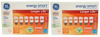 Set of 12 GE Lighting 68510 Energy Smart CFL Bulbs - 10-Watt (40-Watt Replacement) - 11 Years of Life - 580 Lumen - Soft White with Medium Base