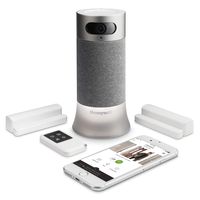 Honeywell Home Smart Home Security Camera Base Station, motion sensing HD video capture and night vision, 147 degree viewing angle, 90db alarm, expandable system, Alexa built in