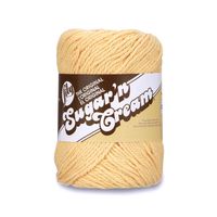 Lily Sugar 'N Cream  The Original Solid Yarn - (4) Medium Gauge 100% Cotton - 2.5 oz -  Country Yellow   -  Machine Wash & Dry