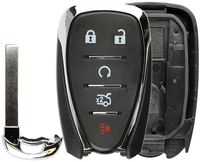 KeylessOption Keyless Entry Remote Smart Key Fob Case Shell Button Pad Cover for HYQ4EA Cruze Camaro Malibu