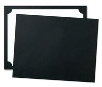 Certificate Folios, Black 80 lb Cover Stock, 9 1/2 x 12, Pack of 20