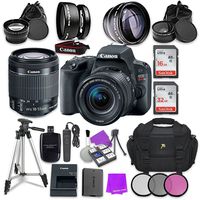 Canon EOS Rebel SL2 Digital SLR Camera with Canon EF-S 18-55mm IS STM Lens + Accessory Bundle