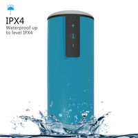 UIUIUS Portable Waterproof Bluetooth Speaker with 12W Loudspeaker with Super Bass 15 Hours Playtime for iPhone 7 Plus 6 6s and More (Blue)