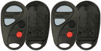 KeylessOption Keyless Entry Remote Key Fob Shell Case Pad for Nissan Sentra Maxima NHVBU427 (pack of 2)