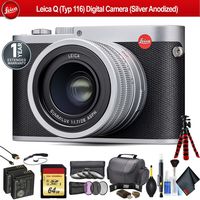 Leica Q (Typ 116) Digital Camera (Silver Anodized) 19022 - Pro Bundle