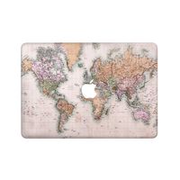 ZizzStore MacBook Hard Case and Keyboard Decal Set Protective Hard Shell with Vinyl Sticker Around Keyboard for (Pro Retina 13 (A1502 & A1425), Old World Map)