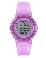 Armitron Sport Women's 45/7086TPR Digital Chronograph Translucent Purple Resin Strap Watch