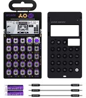 Teenage Engineering PO-20 Pocket Operator Arcade Synthesizer Bundle with CA-X Silicone Case, Blucoil 3-Pack of 7" Audio Aux Cables, and 2 AAA Batteries