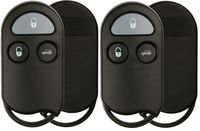 KeylessOption Keyless Entry Remote Control Car Key Fob Case Shell Pad Replacement for KOBUTA3T (Pack of 2)