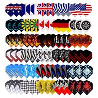 30 Sets(90Pcs) Long Life Durable Nylon Dart Flights Sets Wholesale National Flag Rich Variety Of Cool Styles Bling Long Life Laser Darts Flights
