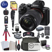 Sony Alpha a7IIK Mirrorless Digital Camera with 28-70mm Lens with Deluxe Striker Bundle: Includes - Memory Cards, 12" Tripod, Camera Bag, FilterSet, Extra Battery, Cleaning Kit, and More