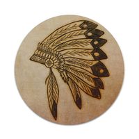 2X Sticker Set - Indian Headdress - for Phone Grip Stent Cell Phones Tablets (Stickers Only)