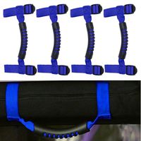 4 x Roll Bar Grab Handles Grip Handle for Jeep Wrangler YJ TJ JK JK JL JLU Sports Sahara Freedom Rubicon X & Unlimited 1955-2018 (Roll Bar Blue)