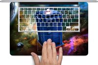 Dr Who Macbook Full Keyboard Vinyl Decal Skin (Fits 13 inch) by Compass Litho