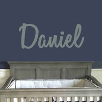 Custom Name Boys Wall Decal Monogram - Boys Personalized Name Wall Decal Sticker Art - Personalized Name Vinyl Wall Decal - Boys Room Wall Decor - Baby Name Wall Decal