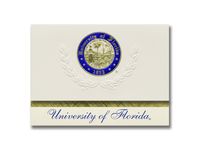 Signature Announcements University of Florida Warrington College of Business Graduation Announcements, Platinum style, Elite Pack 20 with School Seal