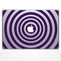 The Decal Guru 2048-MAC-11A-LAV Music Waves Decal Vinyl Sticker, Lavender, 11" MacBook Air
