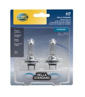 HELLA H7TB Standard-55W Standard Halogen H7 Bulbs, 12 V, 55W, 2 Pack