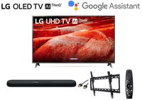 LG 86UM8070PUA Series 86 inch LG Television 86UM8070 4K HDR Smart LED TV w/AI ThinQ w/Yamaha YAS108 soundbar, Wall Mount and HDMI Cable - LG Authorized Dealer